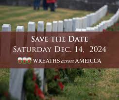 Date advertisement for 2024 Wreaths Across America